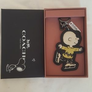 Coach Snoopy Charm keychain